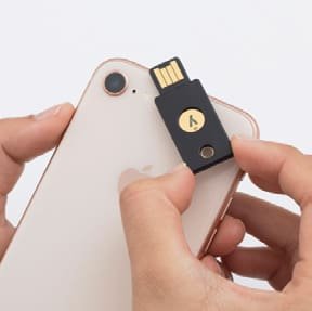 Ikona mobilního použití YubiKey